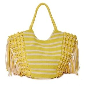 Women's Adult Fringe Tote Bag Lemonade Swim